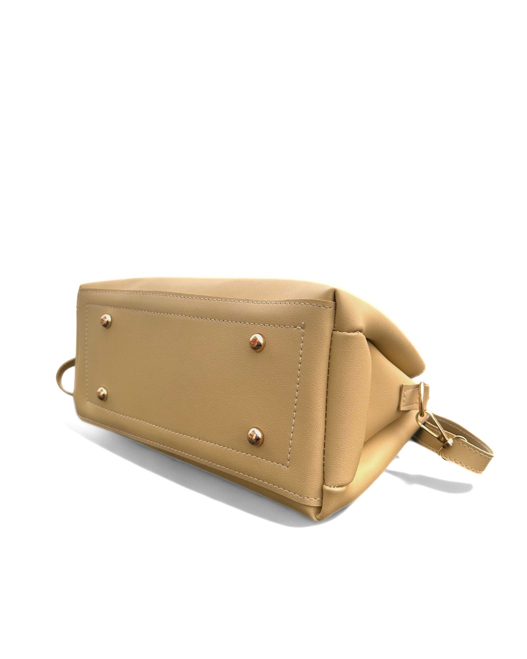 Triple Compartment Chic Bag – Beige